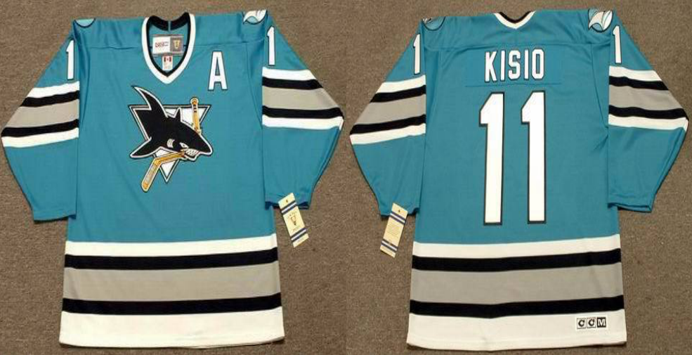 2019 Men San Jose Sharks #11 Kisio blue CCM NHL jersey ->san jose sharks->NHL Jersey